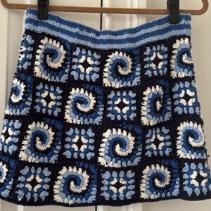 NWT Staud Crochet Skirt